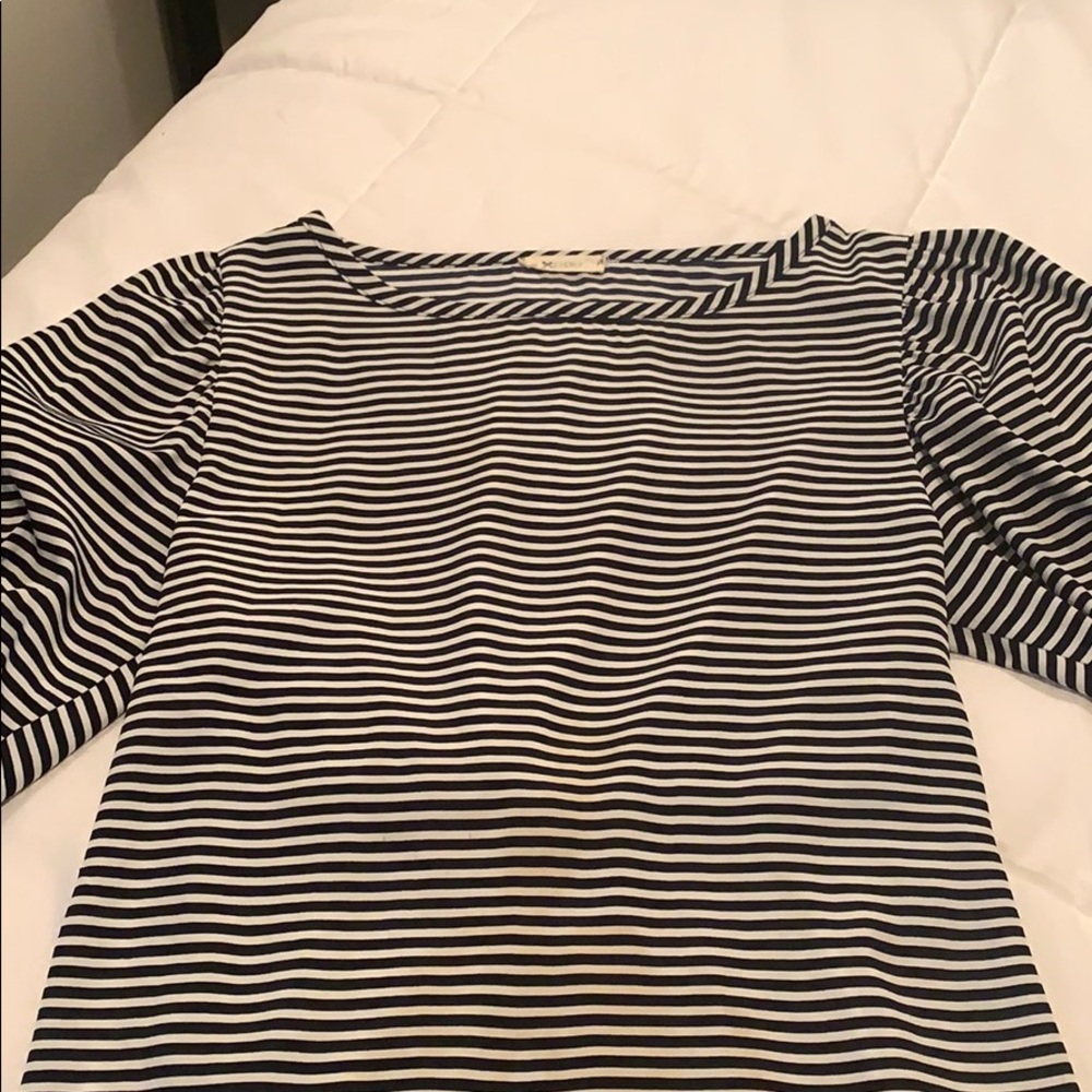 Everly Balloon 3/4 Sleeve Stripe Shirt